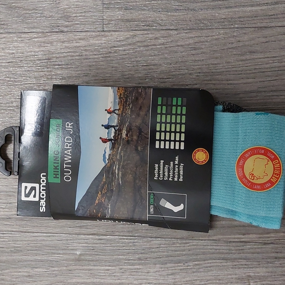 🧗LARGE HIKING SOCKS OUTWARD JR MEADOWBROCK/ICY MORN SHOE SIZE 3.5-6